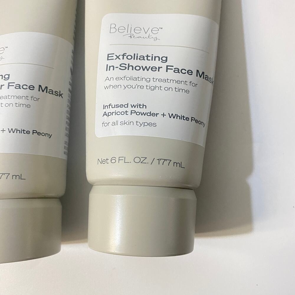 2 New Believe Beauty Skin Exfoliating In-Shower Face Mask 6 Oz - Picture 3 of 7